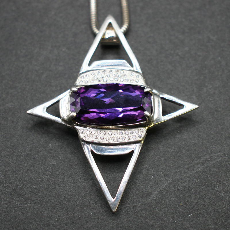 Jake: Amethyst star pendant