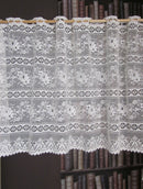 Rue de France Antique white 18" cafe curtain bris-bise valance panelling by the metre