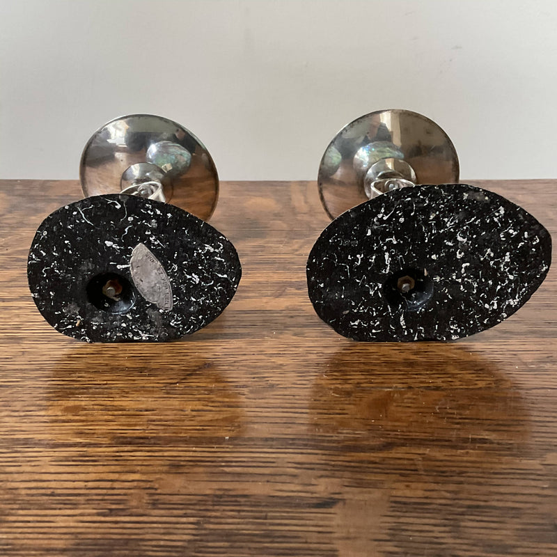 Paua shell candlesticks