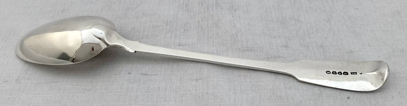 Georgian, George IV, Silver Basting Spoon. London 1828 William Chawner II. 4.5 troy ounces.