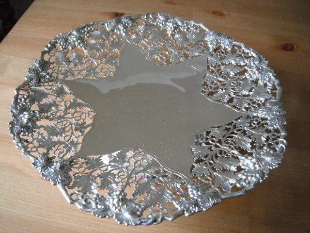 Asprey Grape & Vine Silver Comport, Sheffield 1967, 22 Troy Ounces