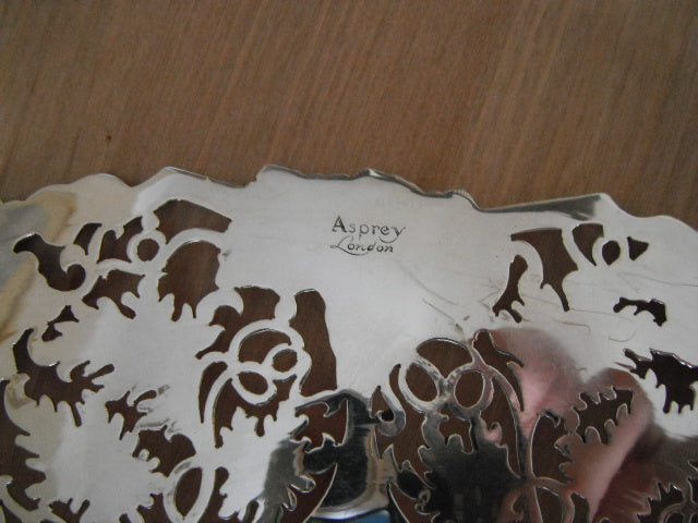 Asprey Grape & Vine Silver Comport, Sheffield 1967, 22 Troy Ounces