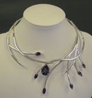 Jake: Silver and zirconia "Agapanthus" necklace