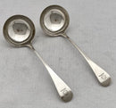 Georgian, George III, Pair of Silver Sauce Ladles. London 1798 Richard Crossley. 3.2 troy ounces.