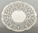 Elizabeth II Pierced Silver Dish. Birmingham 1960 Lancelott & Hall Ltd. 3.3 troy ounces.