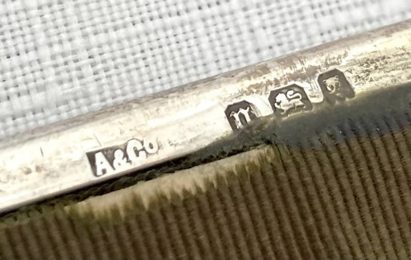 Art Deco Silver Mounted Morocco Leather Blotting Folder. London 1928 Asprey & Co. Ltd.