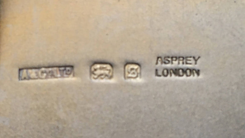 Asprey, George V, silver cigarette case. London 1933 Asprey & Co Ltd. 5.3 troy ounces.