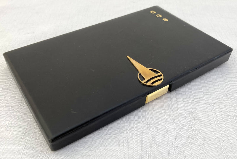 Art Deco Leather Cigarette Case. Asprey of London.