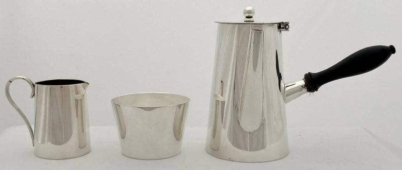 Asprey Silver Plated Bachelor Coffee Set.