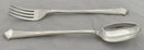 Silver Plated Serving Fork & Spoon. Elkington & Co. 1961.