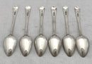 Georgian, George III, Six Silver Teaspoons. London 1808 Robert Rutland. 3.3 troy ounces.