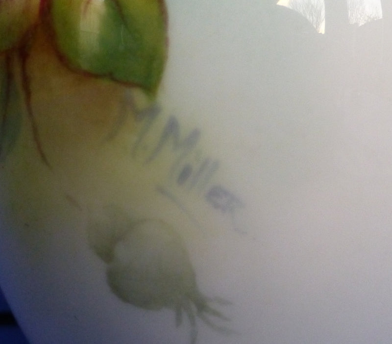 Royal Worcester Vase - Roses Signed Michelina (Mickey) Miller C1950