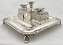 Georgian, George III, Silver Inkstand. London 1817 Thomas Radcliffe. 28 troy ounces.