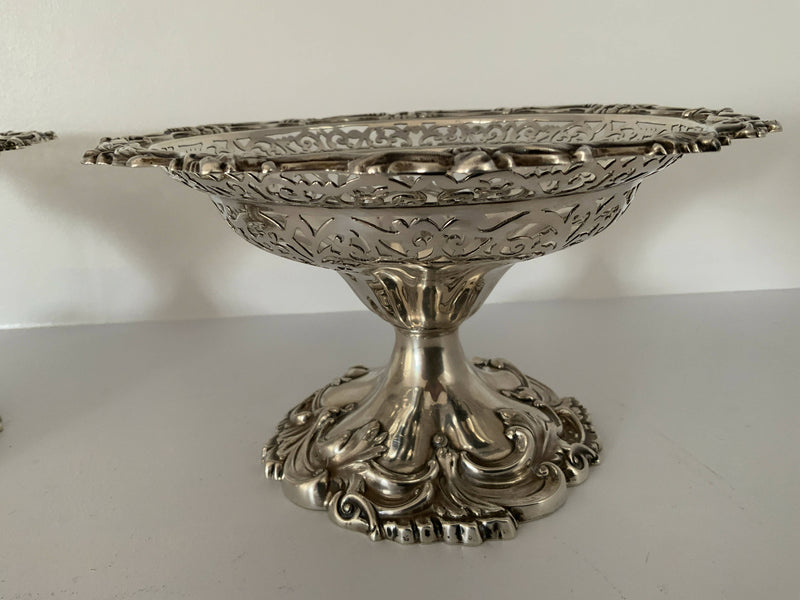 Edward Vll Sterling silver tazzas