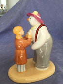 Coalport Snowman Finishing Touch Limited edition Boxed Certificate