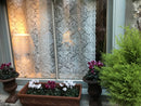 Copy of Grace antique design Laura Ashley cream cotton lace Curtain Panel remnant 54”/60”