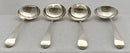 Georgian, George III, Set of Four Silver Sauce Ladles. London 1802 William Sumner I. 5 troy ounces.