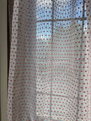Scottish Madras By the Meter Polka Dot in Hot Pink 48” Wide to finish