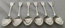 Georgian Set of Six Scottish Provincial Silver Tablespoons. William Jamieson of Aberdeen. 14.1 troy ounces.