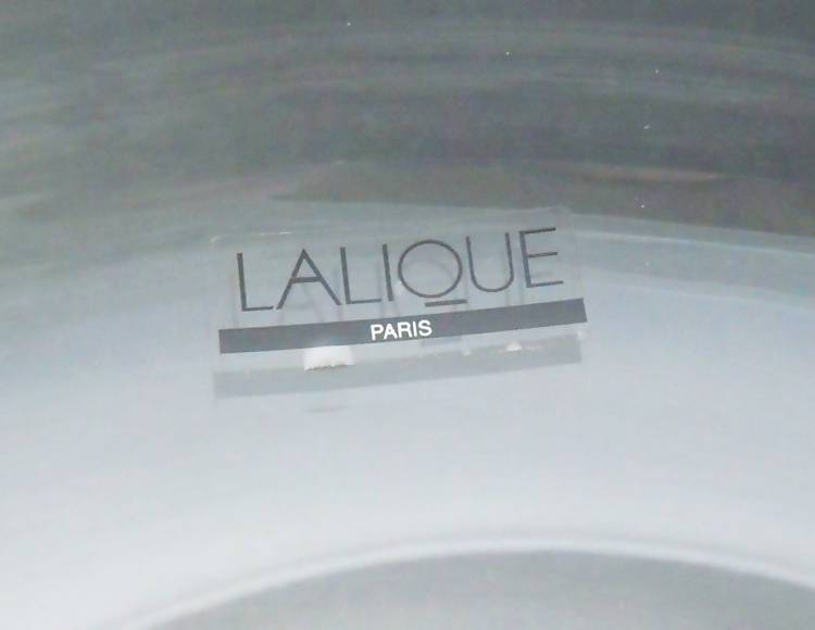 Lalique pedestal bowl "Thorns"