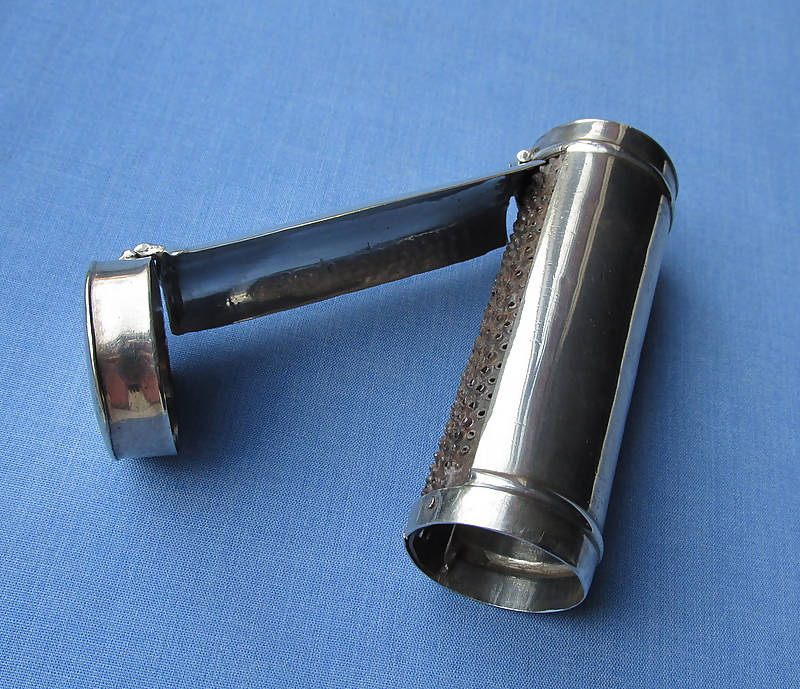 Georgian Silver Table Nutmeg Grater/Maker's Mark/Hinged