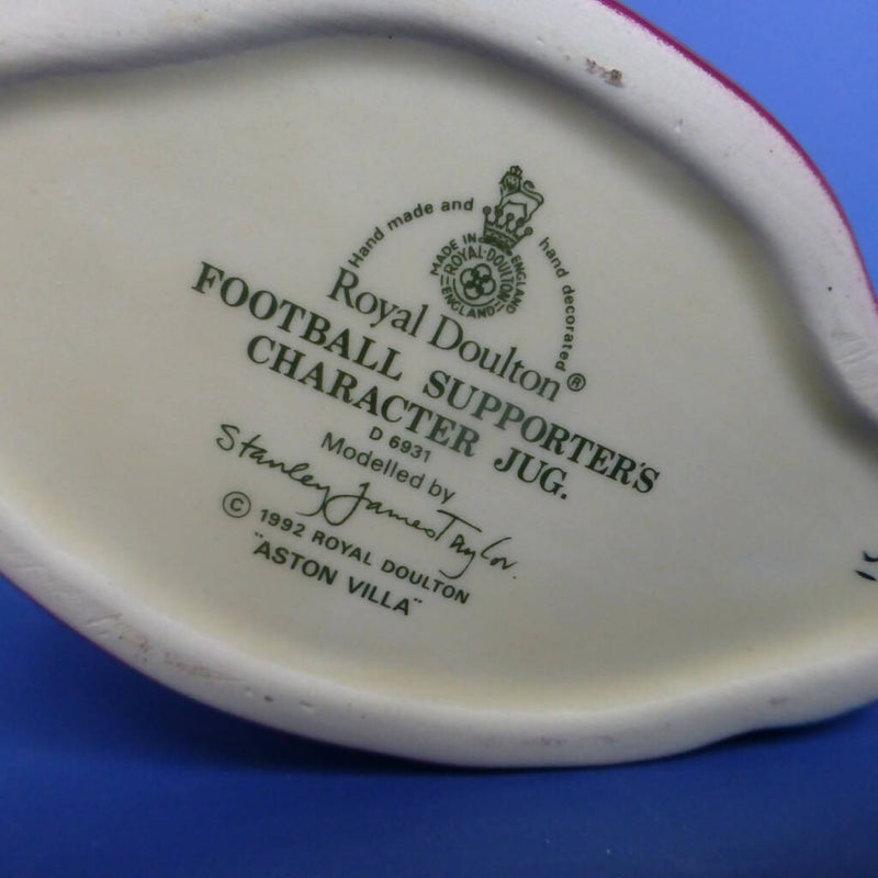 Royal Doulton Football Supporters Character Jug - Aston Villa Football Club D6931