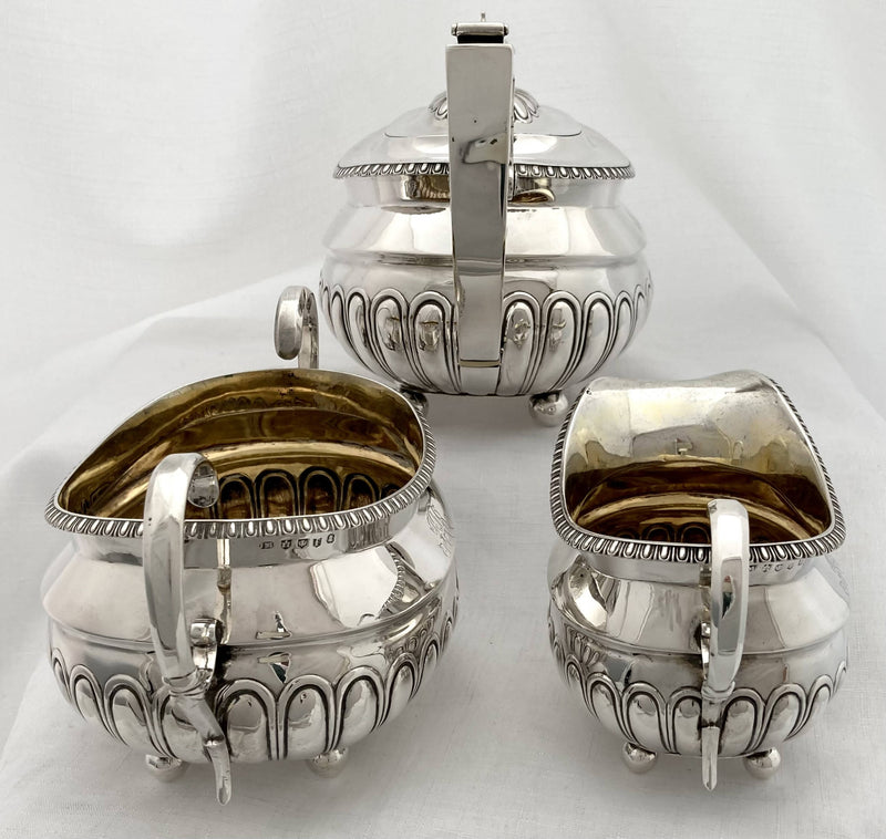 Georgian, George III, Scottish silver tea service. Edinburgh 1811 James McKay. 42 troy ounces.