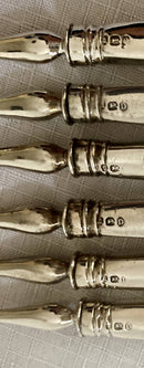 Georgian, George III, Crested Silver Dessert Knives & Forks for Twelve. London 1799 William Abdy II.