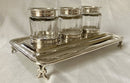 William IV Silver Inkstand. London 1834 Joseph Angell I & John Angell I. 13 troy ounces.