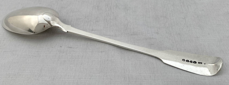 Georgian, George IV, Silver Basting Spoon. London 1828 William Chawner II. 4.5 troy ounces.