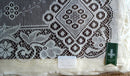 "Jessica" Victorian Style White Cotton Lace Curtain Panel Ready To Hang - 36" x 36" 90 x 91cms
