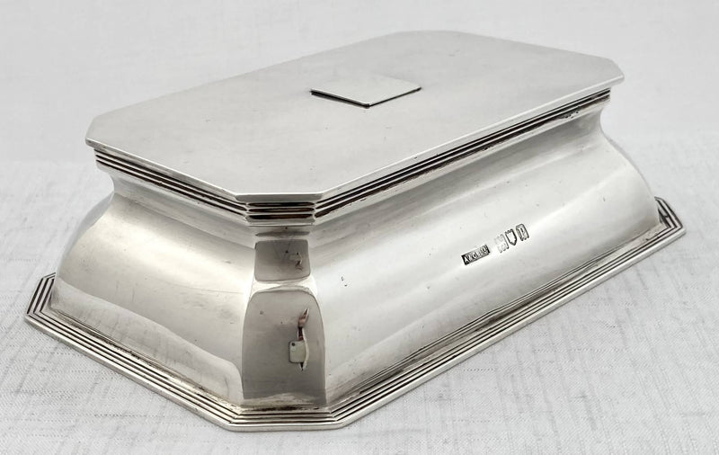 Edwardian, Silver Inkstand. London 1910 Asprey & Co Ltd. 12.6 troy ounces.