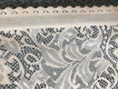 Laura Rose cream cotton floral cafe curtain topper Curtain valance panel 18” drop by the metre