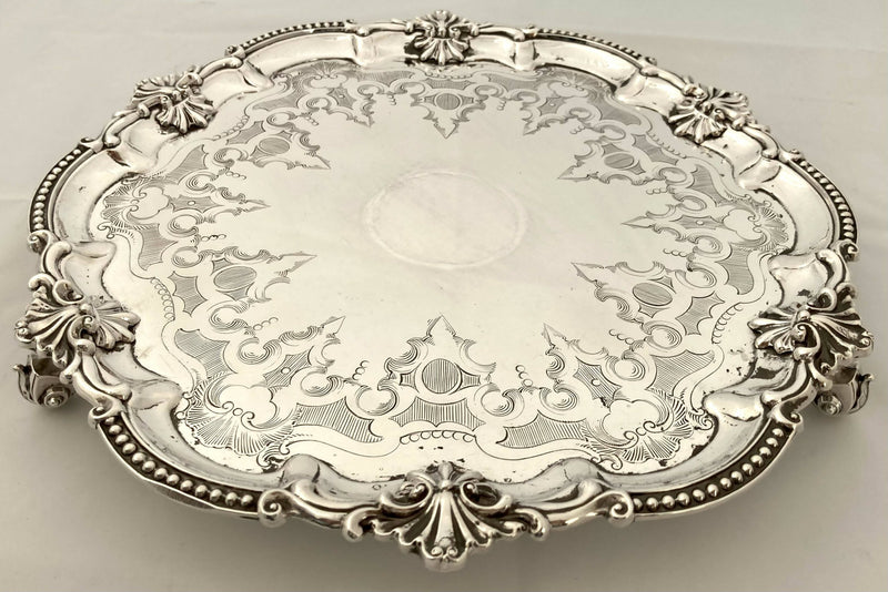 Late Victorian Silver Plated Salver.