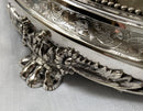 Victorian Silver Plated & Cut Glass Centrepiece with Mirrored Plateau. Henry Wilkinson & Co. of Sheffield, circa 1850 - 1870.