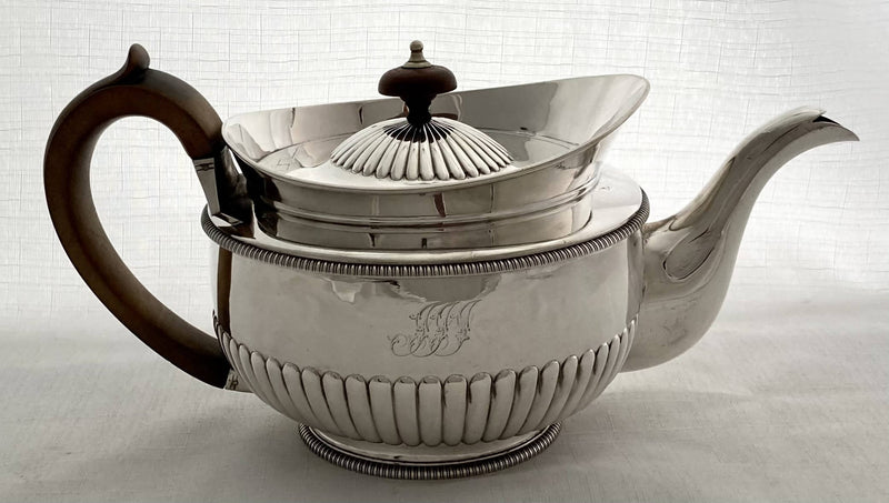 Georgian, George III, Silver Tea Set. London 1805 Richard Cook. 43 troy ounces.