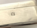 Champion & Wilton Silver Plated Sandwich Box in Leather Saddle Pouch. J. Yates & Sons, Birmingham.