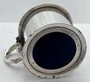 Late Victorian Silver Plated Drum Mustard Pot, Monogram for Alfred de Rothschild.