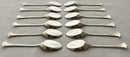 Victorian Cased Set of Twelve Silver Plated & Gilded Ice Cream Spades. Mappin & Webb, circa 1887.