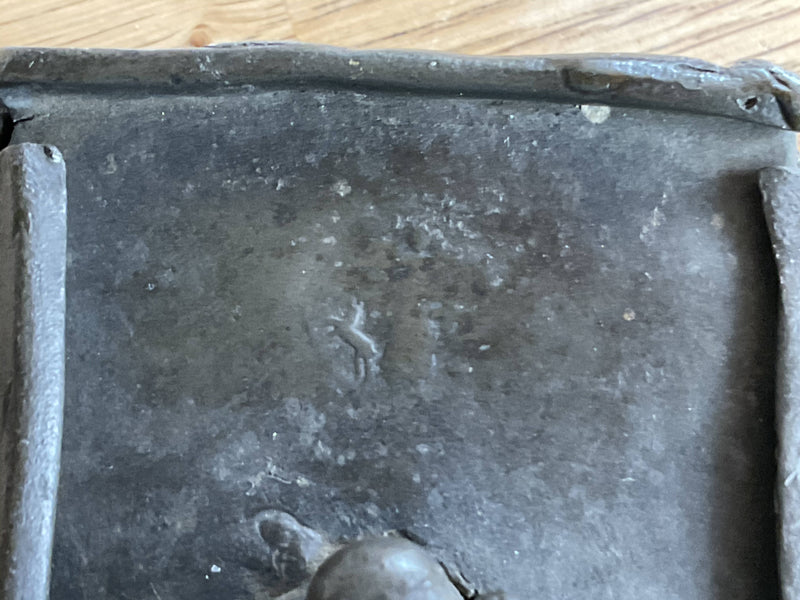 Rare pewter spice box