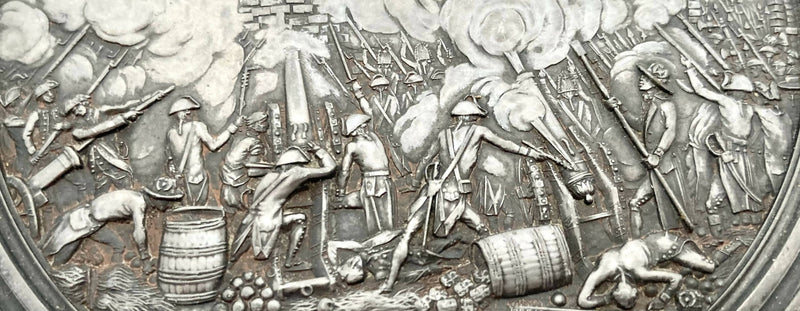 French Revolution Uniface Medallion "Siege de la Bastille", 1789. Bertrand Andrieu.