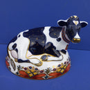 Royal Crown Derby Paperweight Friesian Cow Buttercup