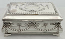 Edwardian Silver Box of Bombe Form. Birmingham 1908 Henry Matthews.