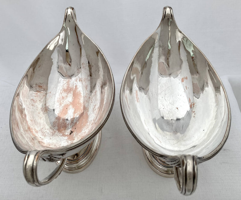 Georgian, George III, Pair of Old Sheffield Plate Sauce Tureens. Circa 1790.