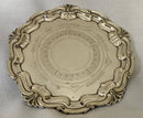 Ornate Early 20th Century Silver Plated Waiter. D.G. Collins.