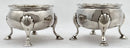 Georgian, George III, Pair of Silver Salts. London 1770/71 David Hennell I & Robert Hennell I. 3.4 troy ounces.