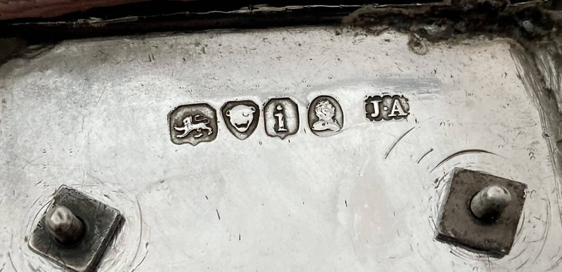 Georgian, George IV, Silver Inkstand. London 1824 Joseph Angell I. 13.3 troy ounces.