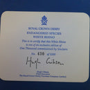 Royal Crown Derby Limited Edition Endangered Species Paperweight - White Rhino (Boxed)