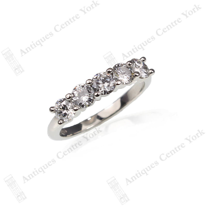 Platinum Diamond 1.03cts Five Stone Ring