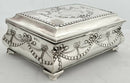 Edwardian Silver Box of Bombe Form. Birmingham 1908 Henry Matthews.